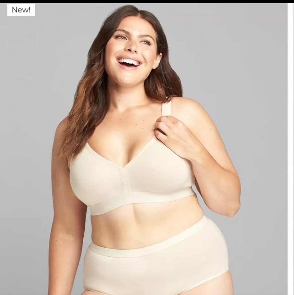 Cacique Cotton Unlined No-Wire Bra